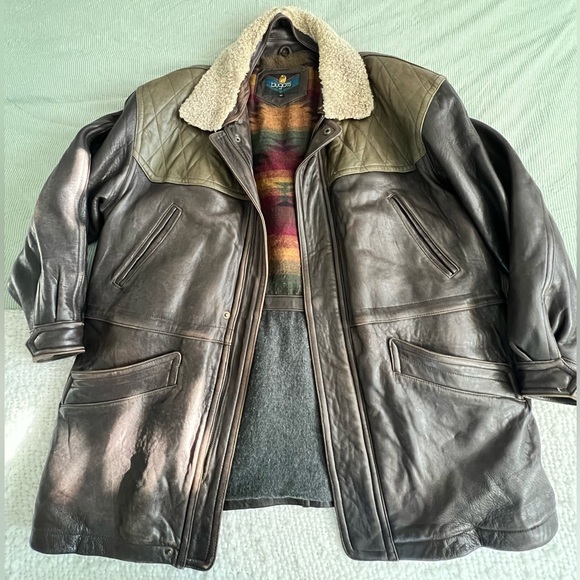VINTAGE Men’s Bugatti Leather Pilot Bomber 🛩️ - Picture 2 of 6